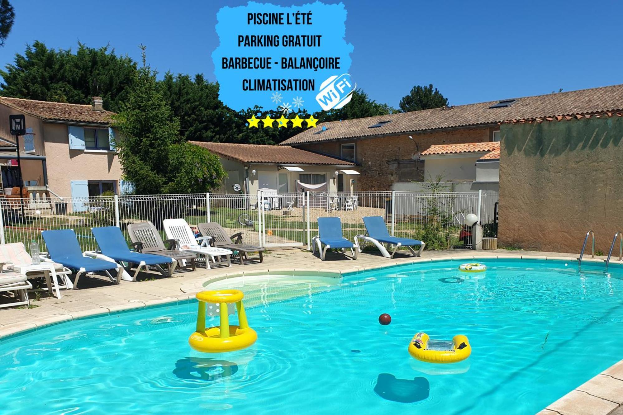 Bel Appartement T2 Climatise Avec Piscine Poitiers-Futuroscope-Creps De Poitiers Vouneuil-sous-Biard Exterior photo